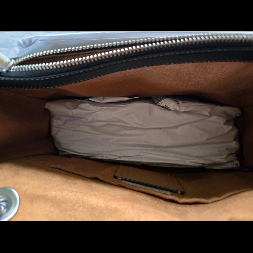 Coach Black Crossbody Bag with Silver Accents - Picture 5 of 5